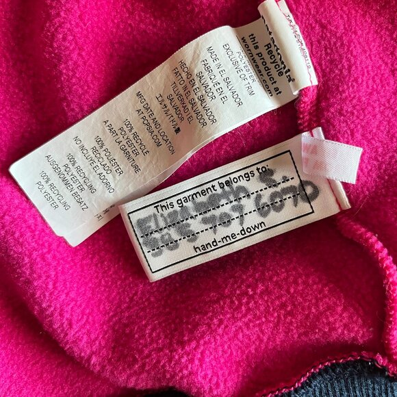 Patagonia pink fleece vest 4T - Picture 6 of 9